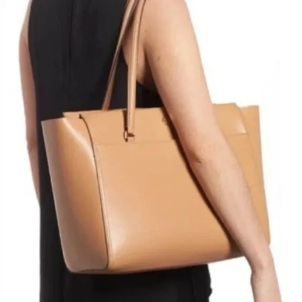 Tory Burch Tan Leather Tote Bag